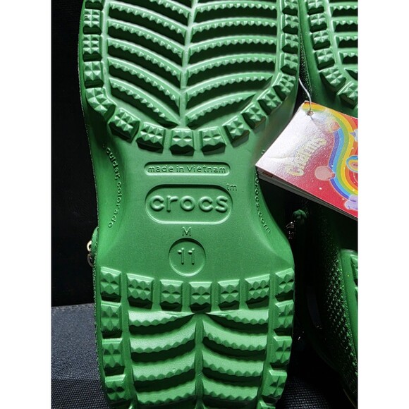 ? New CROCS Lucky Charms Clasic Clog Cereal Kelly Green Size Men’s 11 Jibbitz main image 8